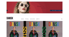 Desktop Screenshot of danskmagazine.com